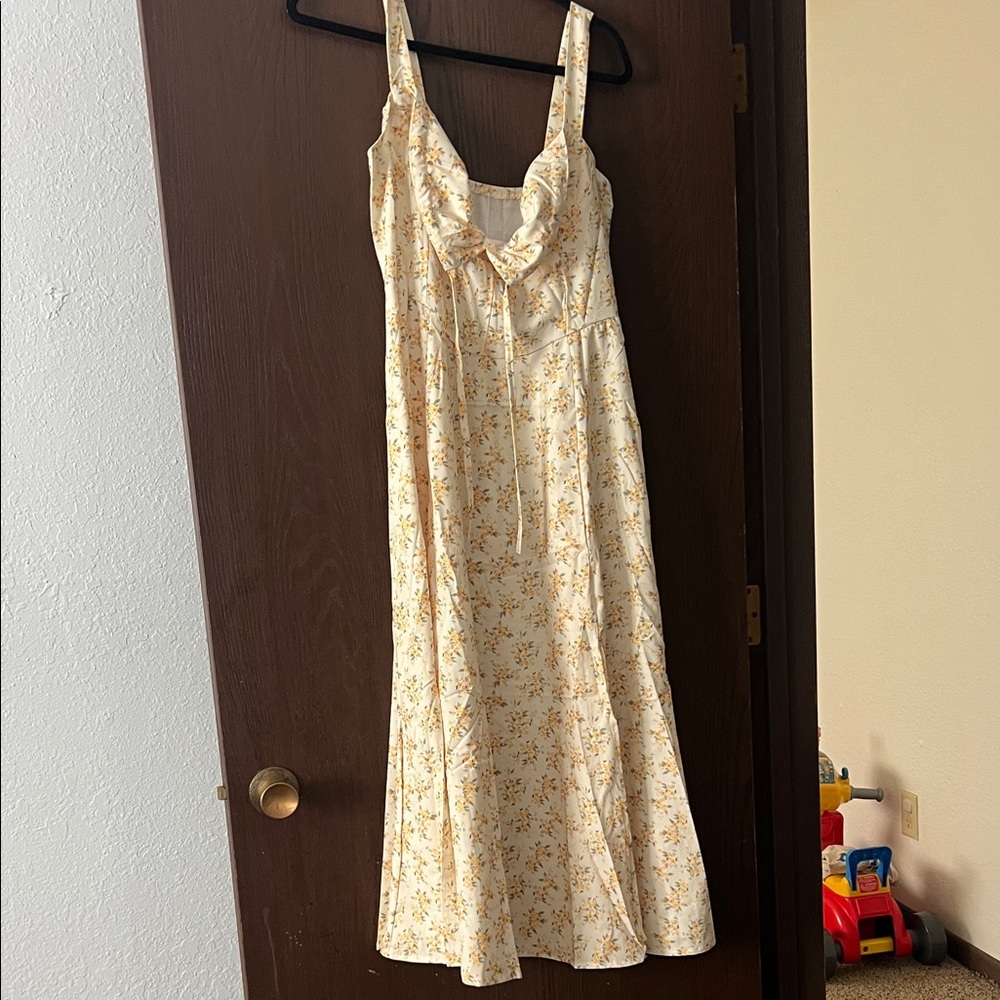 Floral Cream Sleepwear Dress